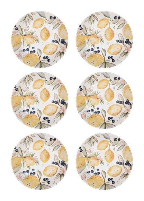 Limoncello Yemek Tabağı 6lı Set 20CM LMN019