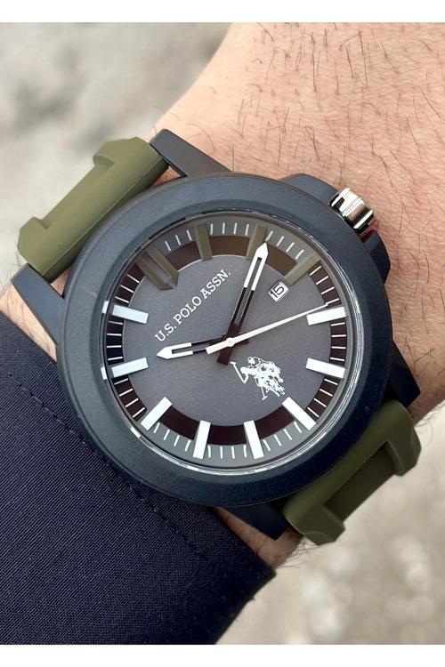 U.S. Polo Assn. Uspa1029-05 Yeşil Silikon Erkek Kol Saati