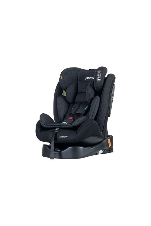 4088 Strong Fix 0-36 Kg Isofix'Li Oto Koltuğu Füme - 360° Dönebilen Strongfix