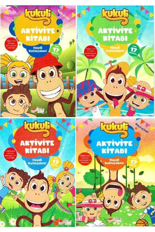 4 Yaş Eğitici Eğlendirici Kukuli Aktivite Kitabı 4'lü Set