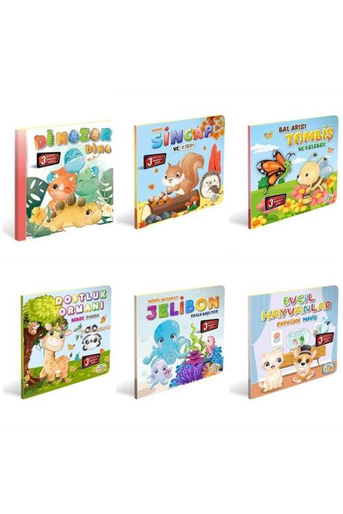 3 Boyutlu, Hareketli Kitaplar 6lı Set Pop-up Kitaplar