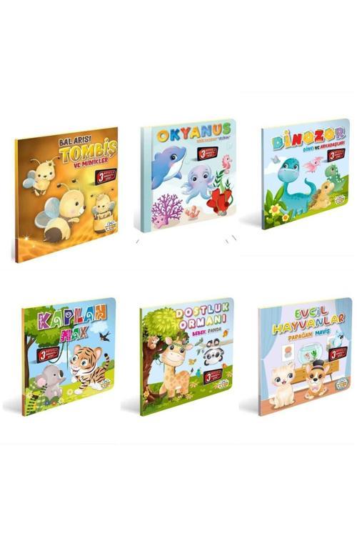 3 Boyutlu, Hareketli Kitaplar 6lı Set Pop-up Kitaplar
