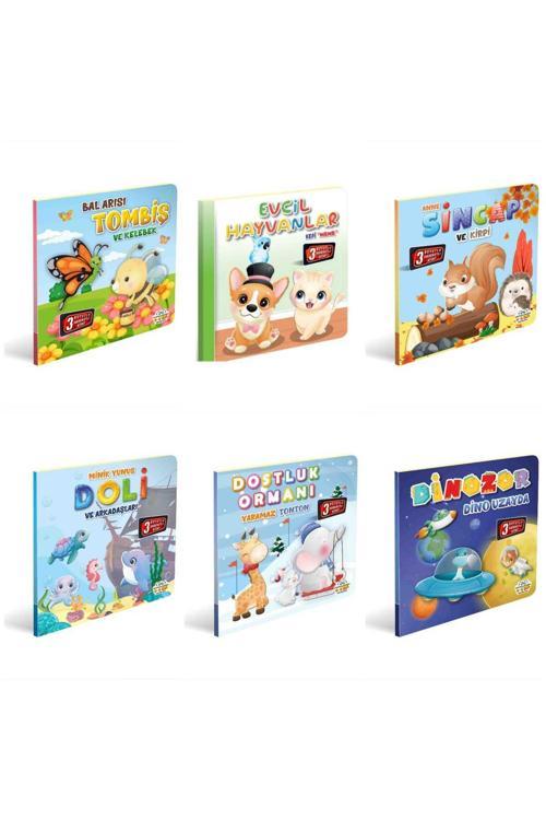 3 Boyutlu, Hareketli Kitaplar 6lı Set Pop-up Kitaplar