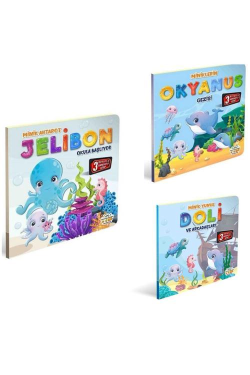 3 Boyutlu, Hareketli Kitaplar Okyanus Serisi 3 lü Set Pop-up Kitaplar