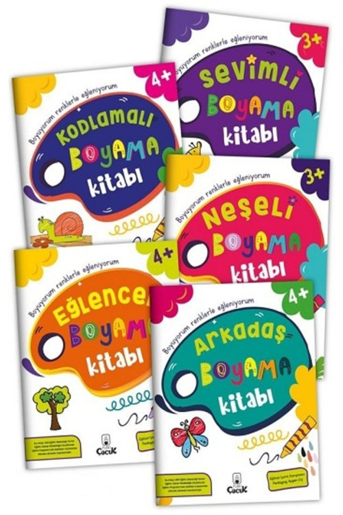Boyama Kitabı Serisi (5 KİTAP SET) Floki Çocuk Yayınları Kolektif