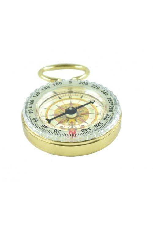 Yuvarlak Pirinç Fosforlu Pusula