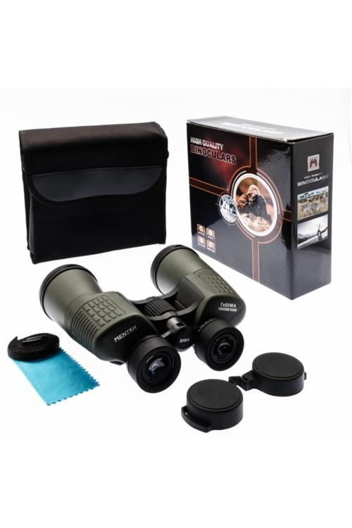 7X50 Wa Su Geçirmez El Dürbünü Geniş Ön Mercek 1000M/56M Yeşil