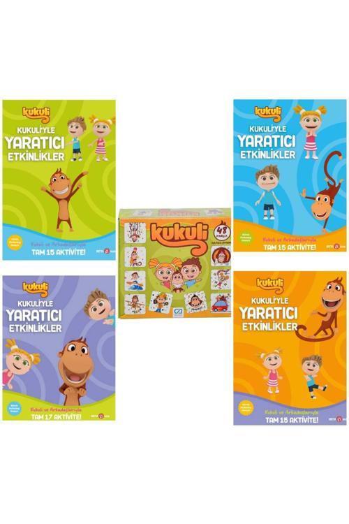 5156 Kukuli Memory Hafıza Oyunu ve Kukuliyle Yaratıcı Etkinlikler 1-2-3-4 Kitap Seti
