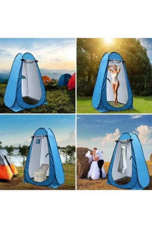 Otomatik Kurulum Duş – Wc – Giyinme Kabini | 120X120X190 Cm | Mavi Renk