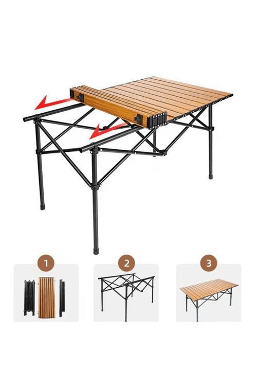 Alüminyum Kamp Masası Xl Katlanabilir 95X 55 X 50Cm