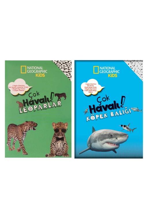 Çok Havalı Köpek Balığı Ve Leopar Paket ( Çıkartma-Kitap-Poster-Maske) 2 SET
