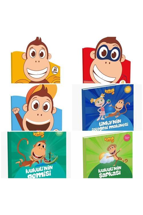 3 adet Kukuli Hikaye ve  3 adet Boyama  KİTAP Seti 6 lı(3*3)