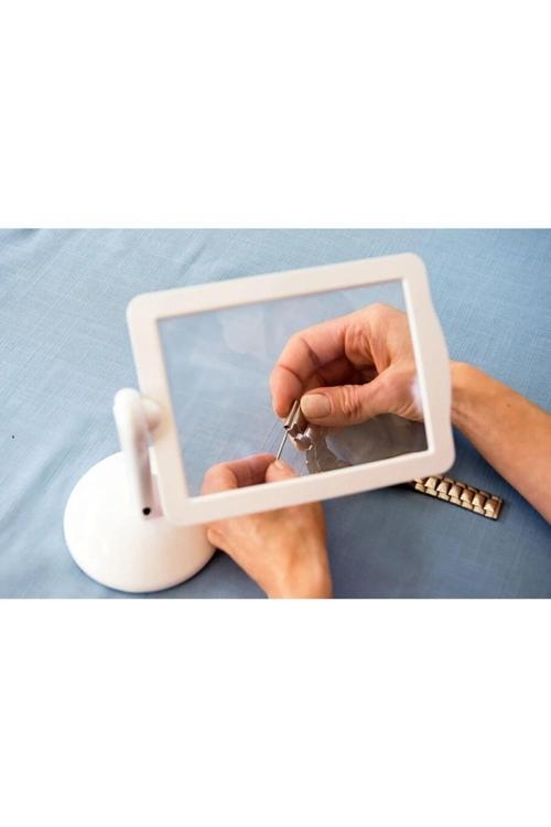 3X 360 Derece Döndürme Ekranlı, Çok Fonksiyonlu Masaüstü Büyüteç