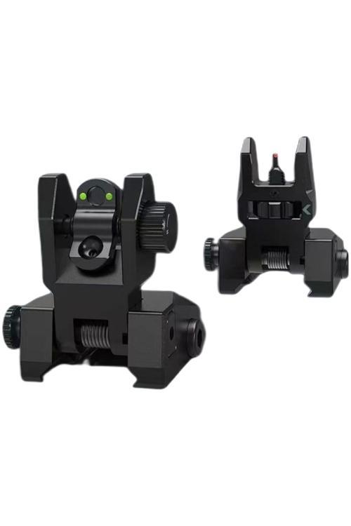 V2 Fiber Optik Demir Nişangahlar, Yeşil Kırmızı Fiber Optik Noktalama