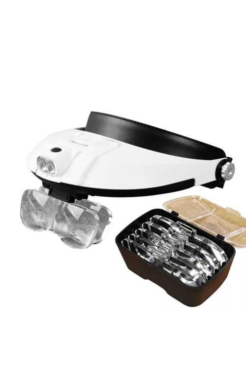 Kalıcı Makyaj Ipek Kirpik Işlemleri Için Çift Ledli Loop Gözlük