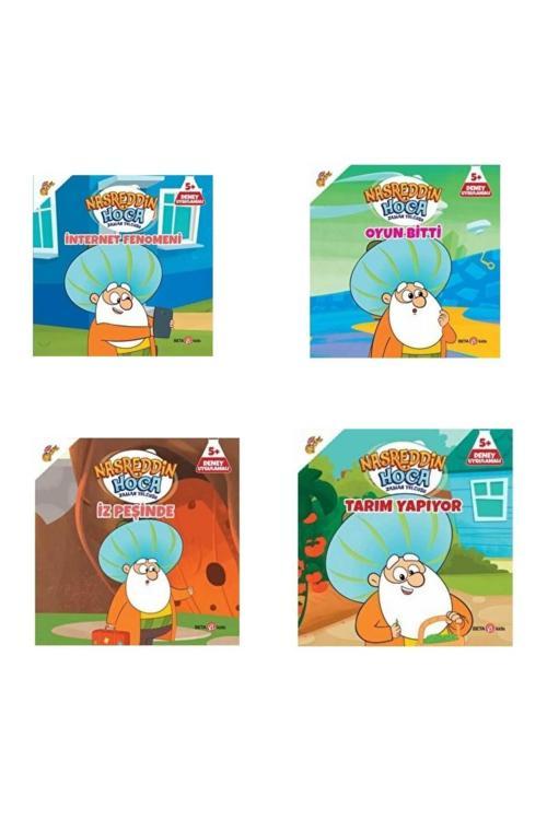Nasreddin Hoca Zaman Yolcusu 4'lü Kitap Seti 5 + Yaş Deney Uygulamalı