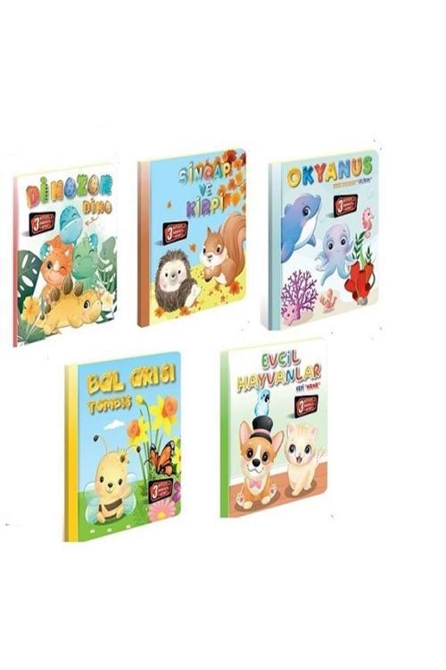 3 Boyutlu, Hareketli Kitaplar 5'li Set Pop-up Kitaplar