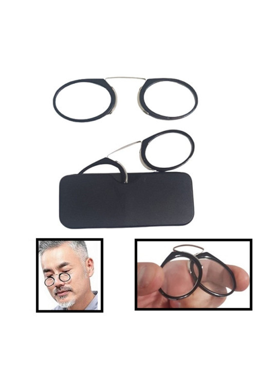 Burun Üstü Mini Sapsız Büyüteçli Gözlük