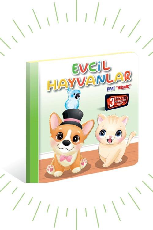 3 Boyutlu, Hareketli Kitaplar "2’li Set" Pop-up Kitaplar Dostluk Ormanı-evcil Hayvanlar
