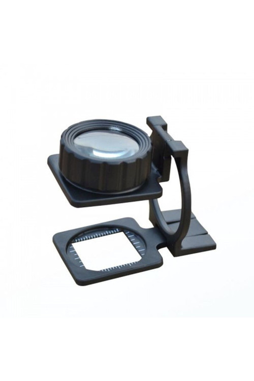 Tekstilciler Için Kumaş Kontrolü Büyüteç Katlanan Metal 15X Büyütme