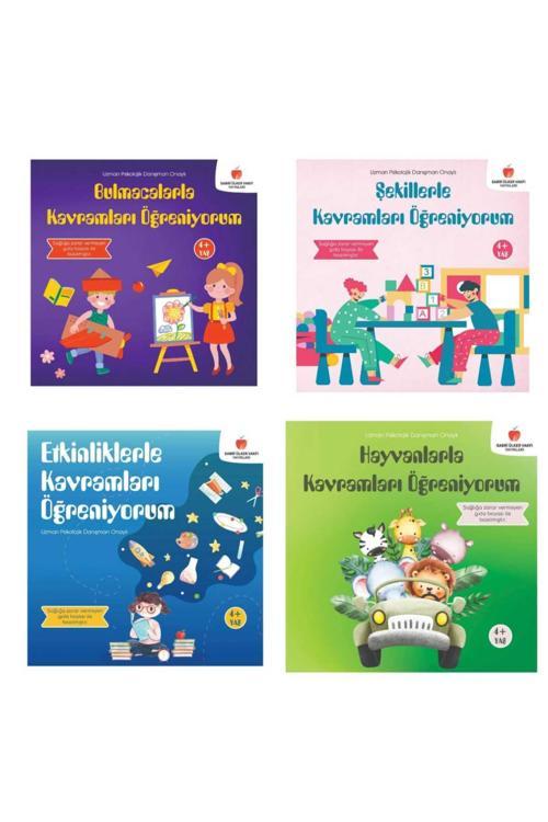 Uzman Psikolojik Danışman Onaylı Kavramları Öğreniyorum Serisi 4 Kitap  +4 Yaş