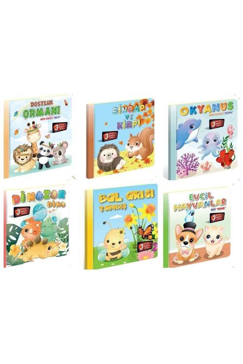 3 Boyutlu, Hareketli Kitaplar 6'li Set Pop-up Kitaplar
