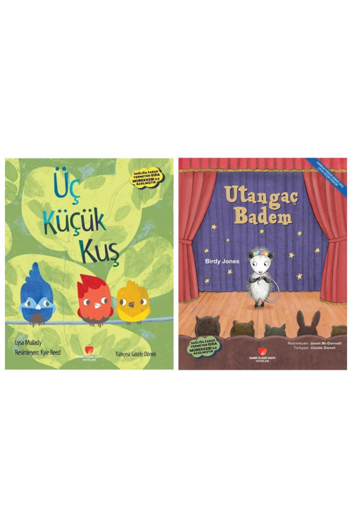 Utangaç Badem ve Üç Küçük Kuş 2 Kitap