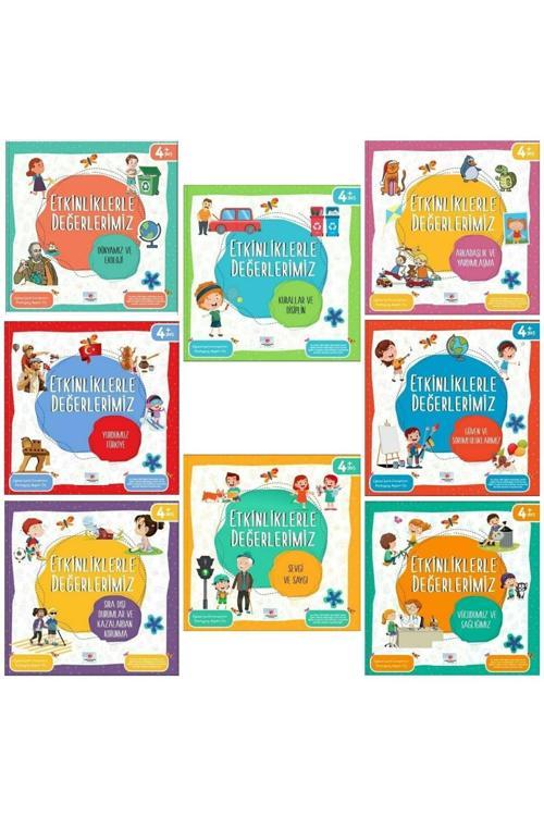 Kivi Çocuk Etkinliklerle Değerlerimiz Serisi 8 Li Kitap Set