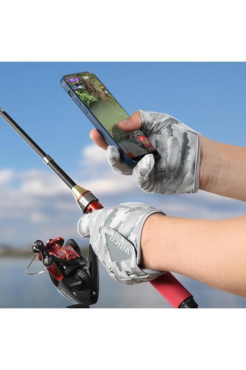 Uv Korumalı Parmaksız Balıkçılık Eldiveni - Nefes Alabilir, Kaymaz, Unisex Tasarım