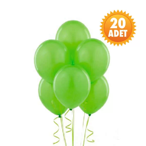 Fıstık Yeşili 20 Lİ Latex Balon
