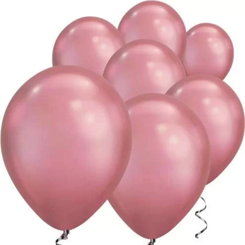 Mirror Krom Balon Pembe Renk 6 Adet