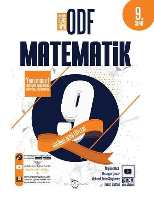 Orijinal Yayınları 9. Sınıf Matematik ODF Orijinal Ders Föyleri