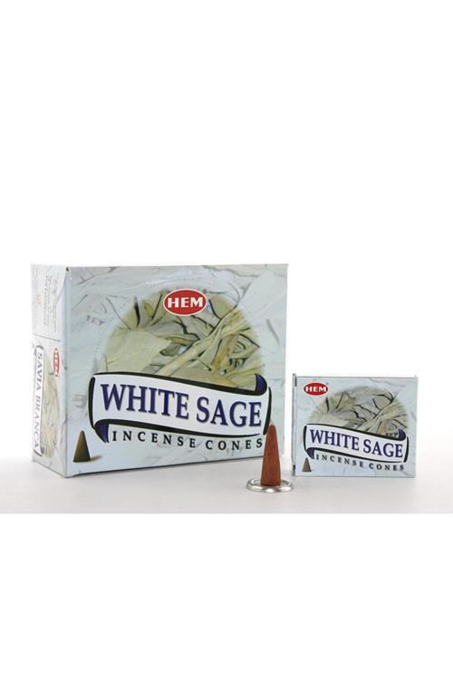 White Sage Aromalı Konik Tütsü