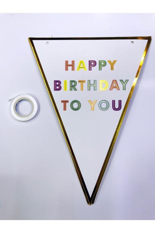 Happy Birthday To You Flama Bayrak Süsü