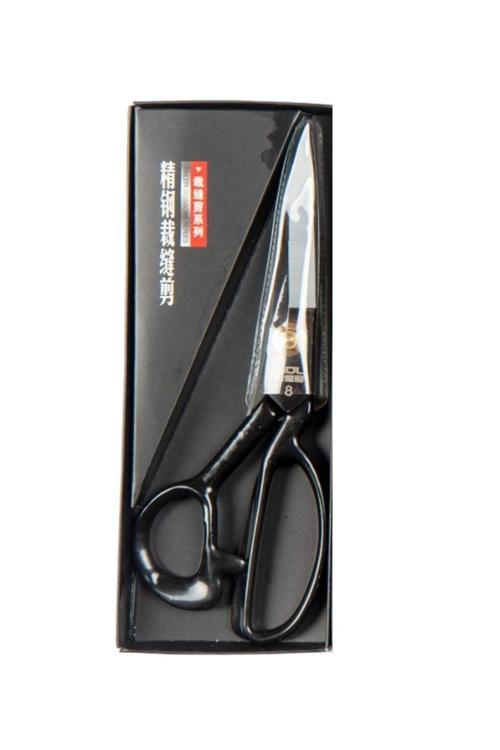 Terzi Makası Siyah Metal Saplı 8 Numara