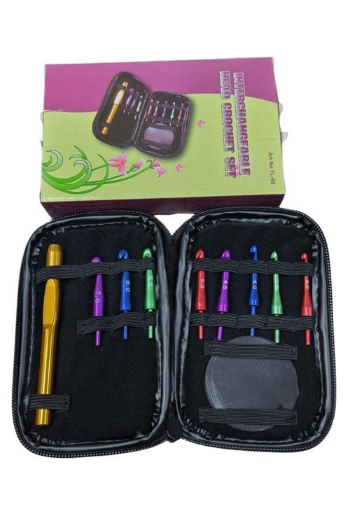 Ucu Değiştirilebilir Yün Tığ Set 9 Adet