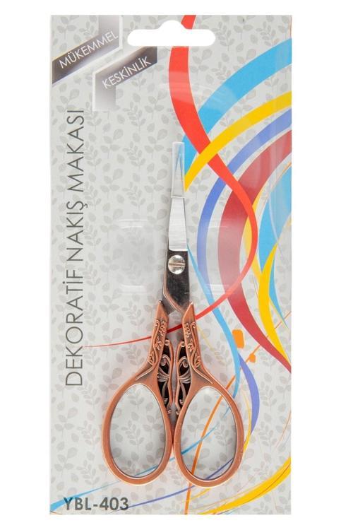 Nakış Makası Dekoratif Bakır Kelebek Ybl-403 Model 18