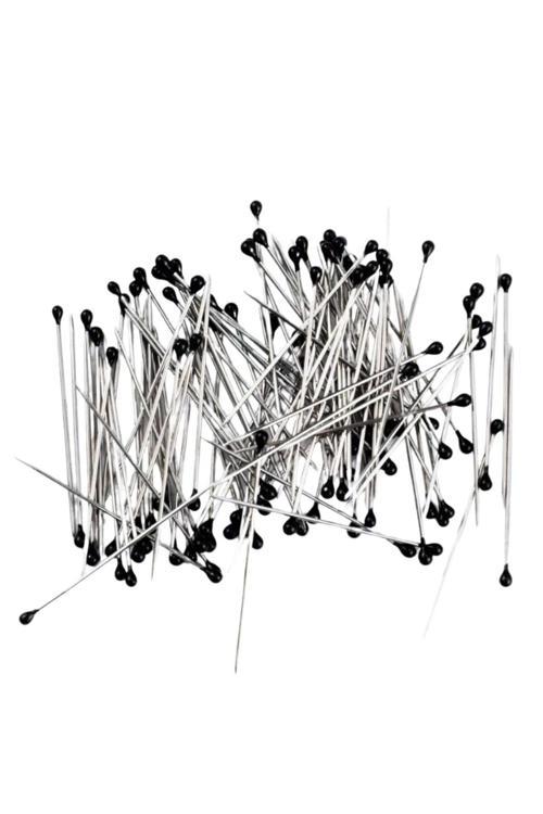 Minelli İğne Kutulu Siyah Başlı 100'Lü