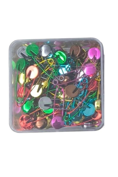 Çengelli İğne Kilitli Bebe Renkli Küçük 100 Adet