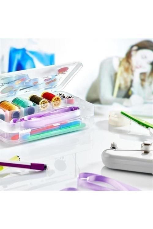 Çift Taraflı Bölmeli Hobi Dikiş Kutusu Ardunio Malzeme Kutusu