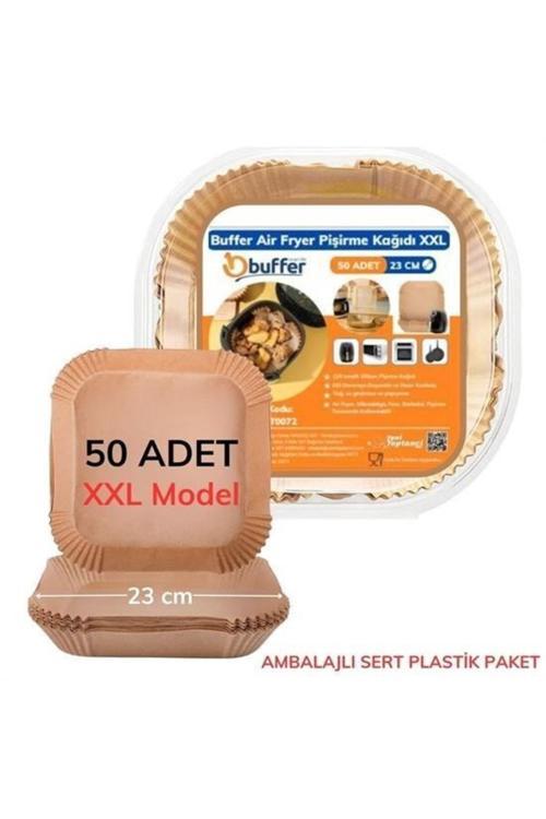 50 Adet Air Fryer Pişirme Kağıdı Tek Kullanımlık 23 Cm Kare Pişirme Kağıdı Xxl