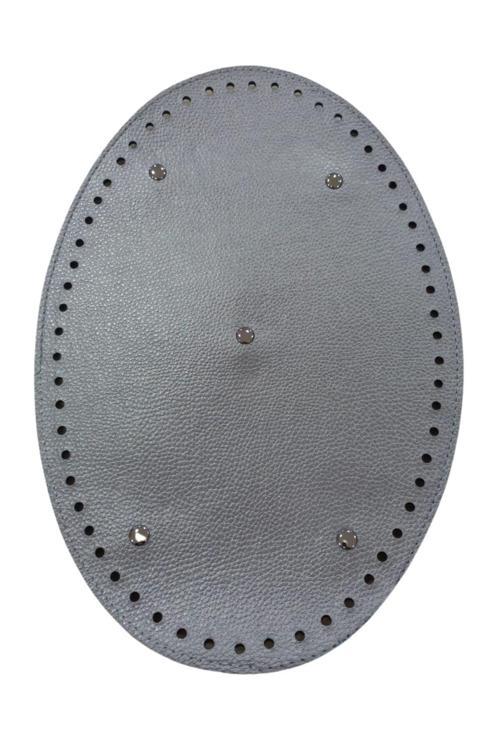 Çanta Tabanı Oval 20 Cm Gümüş
