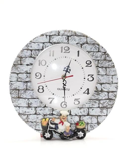 Duvara Asmalı Aşcı Tasarımlı Polyester Saat Alk1542