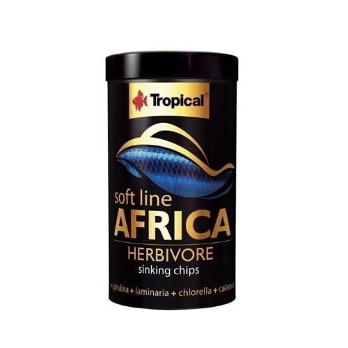 Tropical Softline Africa Herbivore Chips Otçul Afrika Balıkları için Yumuşak Taneli Balık Yemi Mediu