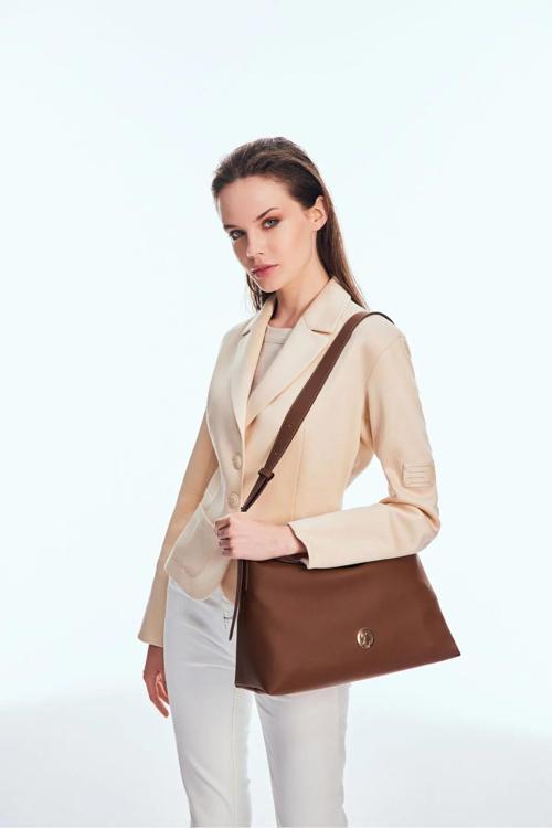 Kadın Omuz Çantası US24632 U.S. POLO ASSN. USPA LADIES BAG TAUPE