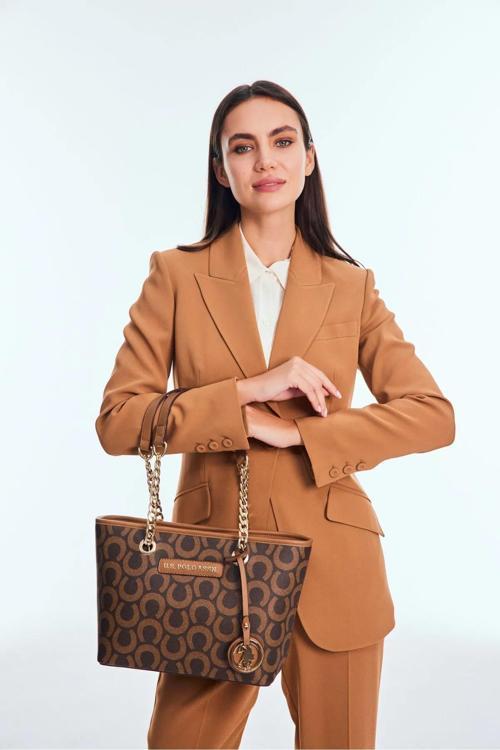 Kadın Omuz Çantası US24594 U.S. POLO ASSN. USPA LADIES BAG BROWN