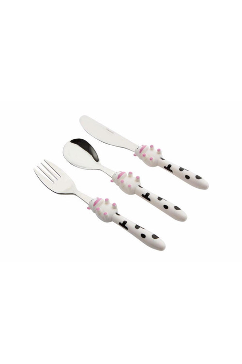 Mini Cow Çocuk Çatal Kaşık Bıçak Takımı 3 Parça 04Fst001626