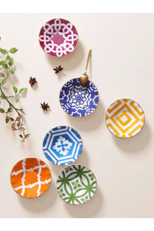 Morocco 6Lı Ergonomik Çay Tabağı 12Cm