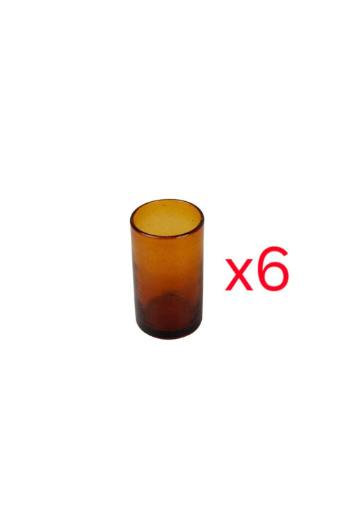 Bubble Amber 6'Lı Meşrubat Bardağı 550Cc
