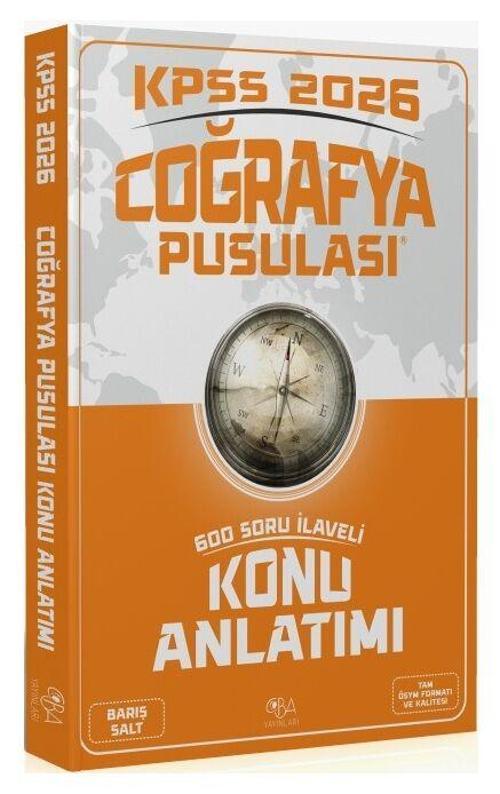 CBA Yayınları 2026 KPSS Coğrafya Pusulası Konu Anlatımı CBA Yayınları